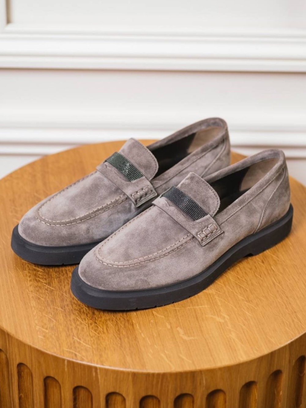Monili Trim Loafer (Women) Brunello Cucinelli